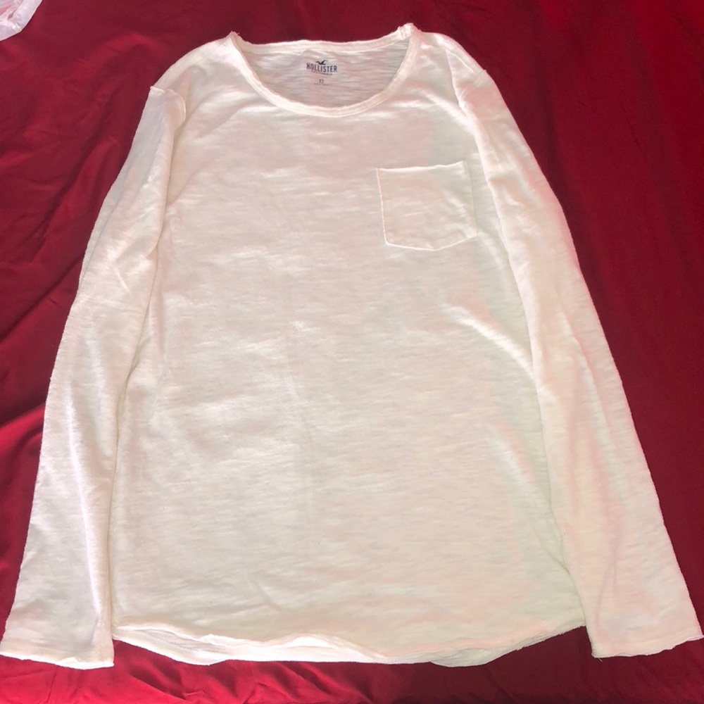 White long sleeve shirt Hollister. Good condition